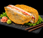 SUSHI BURGER KURCZAK I TOBIKO - 1 sztuka