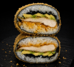 SUSHI BURGER KURCZAK I TOBIKO - 1 sztuka